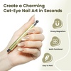 image:imageJODSONE 3in1 Cat Eye Magnet Nail Art ToolPink Gold Cylindrical amp Round Ball Nail Magnet Pens MultiEffect Magnets for Cat Eye Gel Polish DIY at Home SalonMagnet Only No Gel IncludedMetal