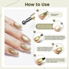 image:imageJODSONE 3in1 Cat Eye Magnet Nail Art ToolPink Gold Cylindrical amp Round Ball Nail Magnet Pens MultiEffect Magnets for Cat Eye Gel Polish DIY at Home SalonMagnet Only No Gel IncludedMetal