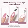 image:imageJODSONE 3in1 Cat Eye Magnet Nail Art ToolPink Gold Cylindrical amp Round Ball Nail Magnet Pens MultiEffect Magnets for Cat Eye Gel Polish DIY at Home SalonMagnet Only No Gel IncludedRoseGold
