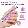 image:imageJODSONE 3in1 Cat Eye Magnet Nail Art ToolPink Gold Cylindrical amp Round Ball Nail Magnet Pens MultiEffect Magnets for Cat Eye Gel Polish DIY at Home SalonMagnet Only No Gel IncludedRhinestone