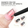 image:imageJODSONE 3in1 Cat Eye Magnet Nail Art ToolPink Gold Cylindrical amp Round Ball Nail Magnet Pens MultiEffect Magnets for Cat Eye Gel Polish DIY at Home SalonMagnet Only No Gel IncludedGold