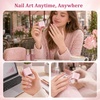 image:imageJODSONE 3in1 Cat Eye Magnet Nail Art ToolPink Gold Cylindrical amp Round Ball Nail Magnet Pens MultiEffect Magnets for Cat Eye Gel Polish DIY at Home SalonMagnet Only No Gel IncludedCTU2