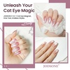 image:imageJODSONE 3in1 Cat Eye Magnet Nail Art ToolPink Gold Cylindrical amp Round Ball Nail Magnet Pens MultiEffect Magnets for Cat Eye Gel Polish DIY at Home SalonMagnet Only No Gel IncludedRoseGold