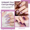 image:imageJODSONE 3in1 Cat Eye Magnet Nail Art ToolPink Gold Cylindrical amp Round Ball Nail Magnet Pens MultiEffect Magnets for Cat Eye Gel Polish DIY at Home SalonMagnet Only No Gel IncludedRhinestone