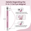 image:imageJODSONE 3in1 Cat Eye Magnet Nail Art ToolPink Gold Cylindrical amp Round Ball Nail Magnet Pens MultiEffect Magnets for Cat Eye Gel Polish DIY at Home SalonMagnet Only No Gel IncludedRoseGold