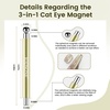image:imageJODSONE 3in1 Cat Eye Magnet Nail Art ToolPink Gold Cylindrical amp Round Ball Nail Magnet Pens MultiEffect Magnets for Cat Eye Gel Polish DIY at Home SalonMagnet Only No Gel IncludedMetal