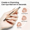 image:imageJODSONE 3in1 Cat Eye Magnet Nail Art ToolPink Gold Cylindrical amp Round Ball Nail Magnet Pens MultiEffect Magnets for Cat Eye Gel Polish DIY at Home SalonMagnet Only No Gel IncludedBrown