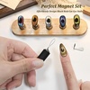 image:imageJODSONE 3in1 CatEye Magnet Nail Art ToolCylindrical amp Ball Magnet PensFlexible MultiEffect Magnet for Cat Eye Gel Polish DIY Home SalonMagnet Only No Gel IncludedM04Black Hole Cat Eye Magnet