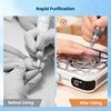 image:imageJODSONE Mini 6000RPM Nail Dust Collector with 30 Filters 10Speed Adjustment Rechargeable Portable Nail Salon Professional Use