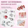 image:imageJODSONE Nail CharmsNail Rhinestones Kit with 6 Boxes of Rhinestones12 Nail Stickers in 2 Colors Multi Shape Pearls Jewels Crystals with Nails Art Toolswhite2