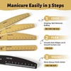 image:imageJODSONE Nail File and Buffer Set 5PCS Double Side Trimed Nail Files and Buffers Emery Boards for Nails 80240 Nail Shine Polishing Stick Reusable Washable Nails Tools Suit for Home Salon