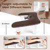 image:imageJODSONE UShaped Brown Arm Rest for Nails Tech with Rotating 360BuiltIn Phone Holder and Adjustable Nail Arm Rest Detachable Manicure Hand Rest for Salon DesignBrownWithout Mat