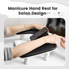 image:imageJODSONE UShaped Brown Arm Rest for Nails Tech with Rotating 360BuiltIn Phone Holder and Adjustable Nail Arm Rest Detachable Manicure Hand Rest for Salon DesignBlackWithout Mat