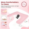 image:imageJODSONE UShaped Brown Arm Rest for Nails Tech with Rotating 360BuiltIn Phone Holder and Adjustable Nail Arm Rest Detachable Manicure Hand Rest for Salon DesignPinkWithout Mat