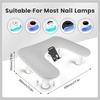 image:imageJODSONE UShaped Brown Arm Rest for Nails Tech with Rotating 360BuiltIn Phone Holder and Adjustable Nail Arm Rest Detachable Manicure Hand Rest for Salon DesignGrayWithout Mat