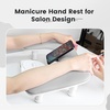 image:imageJODSONE UShaped Brown Arm Rest for Nails Tech with Rotating 360BuiltIn Phone Holder and Adjustable Nail Arm Rest Detachable Manicure Hand Rest for Salon DesignGrayWithout Mat