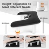 image:imageJODSONE UShaped Brown Arm Rest for Nails Tech with Rotating 360BuiltIn Phone Holder and Adjustable Nail Arm Rest Detachable Manicure Hand Rest for Salon DesignBlackWith Mat
