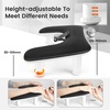 image:imageJODSONE UShaped Brown Arm Rest for Nails Tech with Rotating 360BuiltIn Phone Holder and Adjustable Nail Arm Rest Detachable Manicure Hand Rest for Salon DesignBlackWithout Mat