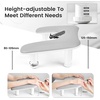 image:imageJODSONE UShaped Brown Arm Rest for Nails Tech with Rotating 360BuiltIn Phone Holder and Adjustable Nail Arm Rest Detachable Manicure Hand Rest for Salon DesignGrayWithout Mat