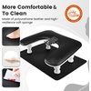 image:imageJODSONE UShaped Brown Arm Rest for Nails Tech with Rotating 360BuiltIn Phone Holder and Adjustable Nail Arm Rest Detachable Manicure Hand Rest for Salon DesignBlackWith Mat