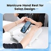 image:imageJODSONE UShaped Brown Arm Rest for Nails Tech with Rotating 360BuiltIn Phone Holder and Adjustable Nail Arm Rest Detachable Manicure Hand Rest for Salon DesignWhiteWithout Mat
