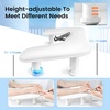 image:imageJODSONE UShaped Brown Arm Rest for Nails Tech with Rotating 360BuiltIn Phone Holder and Adjustable Nail Arm Rest Detachable Manicure Hand Rest for Salon DesignWhiteWithout Mat
