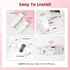 image:imageJODSONE UShaped Brown Arm Rest for Nails Tech with Rotating 360BuiltIn Phone Holder and Adjustable Nail Arm Rest Detachable Manicure Hand Rest for Salon DesignPinkWithout Mat