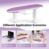 image:imageJODSONE UShaped Brown Arm Rest for Nails Tech with Rotating 360BuiltIn Phone Holder and Adjustable Nail Arm Rest Detachable Manicure Hand Rest for Salon DesignPurpleWithout Mat