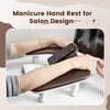 image:imageJODSONE UShaped Brown Arm Rest for Nails Tech with Rotating 360BuiltIn Phone Holder and Adjustable Nail Arm Rest Detachable Manicure Hand Rest for Salon DesignBrownWithout Mat
