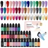 image:imageJODSONE 32 Colors Airbrush Gel Nail Polish Kit NoDilution Airbrush for Nails Set Fine Mist NailIdeal for Home or Salon Use Nail Art Design Salon Kit
