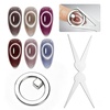 image:imageJODSONE 3in1 CatEye Magnet Nail Art ToolCylindrical amp Ball Magnet PensFlexible MultiEffect Magnet for Cat Eye Gel Polish DIY Home SalonMagnet Only No Gel IncludedM01