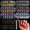 image:imageJODSONE Nail CharmsNail Rhinestones Kit with 6 Boxes of Rhinestones12 Nail Stickers in 2 Colors Multi Shape Pearls Jewels Crystals with Nails Art Toolsmulticolored