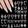 image:imageJODSONE Nail CharmsNail Rhinestones Kit with 6 Boxes of Rhinestones12 Nail Stickers in 2 Colors Multi Shape Pearls Jewels Crystals with Nails Art Toolswhite