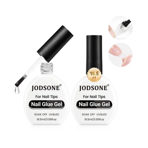 image:imageJODSONE 165ml Nail Glue Gel Clear and LongLasting Requires a Manicure Lamp to Cure for Attaching False Nails Repairing Broken Nails and Securing Decorations165ml Clear 2Pack