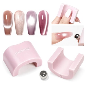 image:imageJODSONE 3in1 Cat Eye Magnet Nail Art ToolPink Gold Cylindrical amp Round Ball Nail Magnet Pens MultiEffect Magnets for Cat Eye Gel Polish DIY at Home SalonMagnet Only No Gel IncludedCTU2