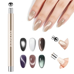 image:imageJODSONE 3in1 CatEye Magnet Nail Art ToolCylindrical amp Ball Magnet PensFlexible MultiEffect Magnet for Cat Eye Gel Polish DIY Home SalonMagnet Only No Gel IncludedM03