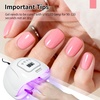 image:imageJODSONE 165ml Light Pink Gel Nail Polish Same Color Same Bottle Soak off Baby Pink DIY Salon Gift for Women165ml05