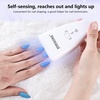 image:imageJODSONE Cordless Mini U V Portable Handheld Nail Lamp Rechargeable Model with LED Display Fast Drying for Home TravelingLampwhite Handheldsensor