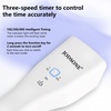 image:imageJODSONE Cordless Mini U V Portable Handheld Nail Lamp Rechargeable Model with LED Display Fast Drying for Home TravelingLampwhite Handheldsensor
