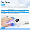 image:imageJODSONE Cordless Mini U V Portable Handheld Nail Lamp Rechargeable Model with LED Display Fast Drying for Home TravelingLampwhite Sq613