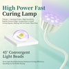 image:imageJODSONE Fast Curing U V Nail Lamp  Portable and Flexible Gooseneck Lamp with 360 Adjustable Design Rechargeable LED Dryer for Gel Polish Auto Sensor amp 4 Timers Home DIY Manicure Light Mint GreenGreen