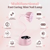 image:imageJODSONE Fast Curing U V Nail Lamp  Portable and Flexible Gooseneck Lamp with 360 Adjustable Design Rechargeable LED Dryer for Gel Polish Auto Sensor amp 4 Timers Home DIY Manicure Light Mint GreenPink