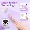 image:imageJODSONE Fast Curing U V Nail Lamp  Portable and Flexible Gooseneck Lamp with 360 Adjustable Design Rechargeable LED Dryer for Gel Polish Auto Sensor amp 4 Timers Home DIY Manicure Light Mint GreenWhite