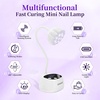 image:imageJODSONE Fast Curing U V Nail Lamp  Portable and Flexible Gooseneck Lamp with 360 Adjustable Design Rechargeable LED Dryer for Gel Polish Auto Sensor amp 4 Timers Home DIY Manicure Light Mint GreenWhite