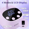 image:imageJODSONE Fast Curing U V Nail Lamp  Portable and Flexible Gooseneck Lamp with 360 Adjustable Design Rechargeable LED Dryer for Gel Polish Auto Sensor amp 4 Timers Home DIY Manicure Light Mint GreenPurple