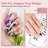 image:imageJODSONE Gel Nail Kit Square Nail Tips 480PCS Mini Rechargeable Nail Lamp Pre Shaped Clear Full Cover Fake Nails Tips with Nail Glue amp Top Coat U V LED Curing Lamp DIY Manicure Gifts for WomenLamp Clear Nail TipsLong Almond1