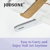 image:imageJODSONE Handheld Small U V Nail Lamp with Magnet and LCD Display Rechargeable Portable Mini Nail Lamp for Home DIY Manicure PinkLight White