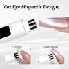 image:imageJODSONE Handheld Small U V Nail Lamp with Magnet and LCD Display Rechargeable Portable Mini Nail Lamp for Home DIY Manicure PinkWhite