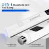image:imageJODSONE Handheld U V Light for Gel Nails Portable Mini Nail Dryer Cordless Rechargeable USB Nail Dryer for Fast Curing for Home DIY Manicure Nail Art WhiteWhite