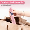 image:imageJODSONE Handheld U V Light for Gel Nails Portable Mini Nail Dryer Cordless Rechargeable USB Nail Dryer for Fast Curing for Home DIY Manicure Nail Art WhitePink